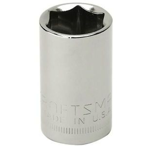 Soquete Curto 1-1/8, 6 pontas, Encaixe 1/2 - 44068 - Craftsman