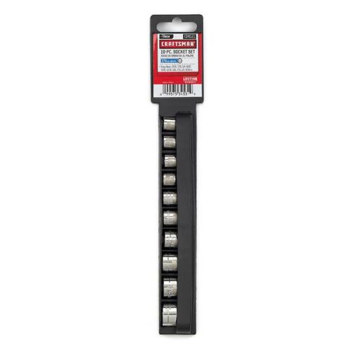 Conjunto de Soquetes 1/4pol, 6pt Polegada 10pç – 34531 Craftsman