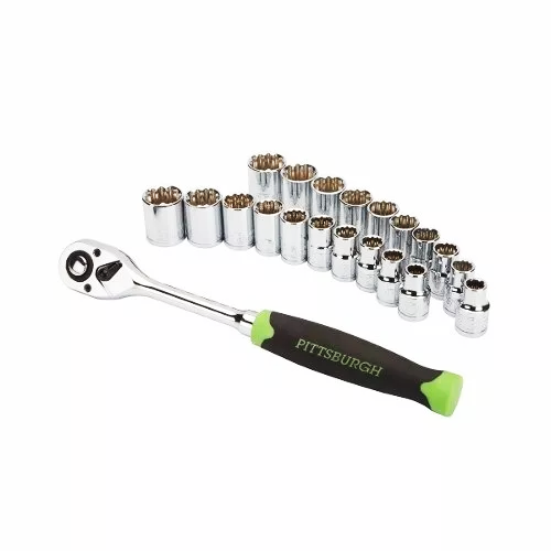 Conjunto de Catraca com soquete polegada métrica - 62304 PITTSBURGH