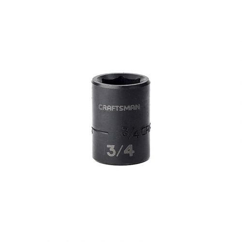 Soquete Curto Impacto 3/4, 6 Pontas, Encaixe 1/2 - 15854 - Craftsman