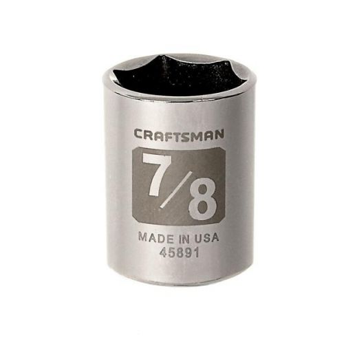 Soquete Curto 7/8, 6 pontas, Encaixe 1/2 - 45891 - Craftsman