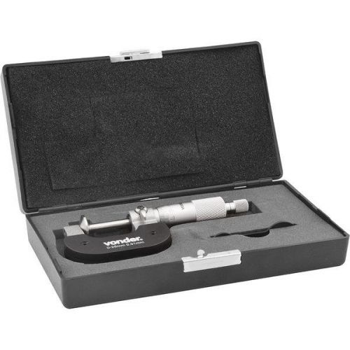 Micrometro Externo Analógico 0 25 mm com Disco - MR 025 - Vonder