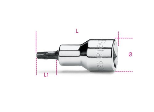 Soquete Ponta Torx Quadra 1/2'' (T45) - 920TX - Beta