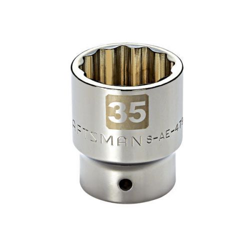 Soquete Curto 35mm, 12 Pontas, Encaixe 3/4 - 47939 - Craftsman