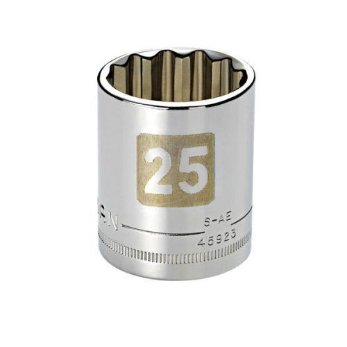 Soquete Curto 25mm,12 Pontas,Encaixe 1/2 - 45923 - Craftsman