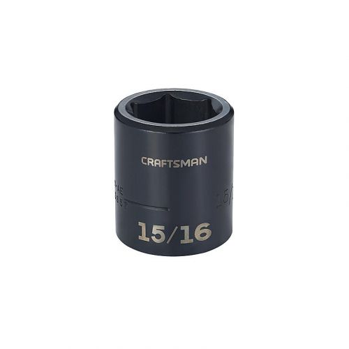 Soquete Curto Impacto 15/16, 6 Pontas, Encaixe 1/2 - 15857 - Craftsman