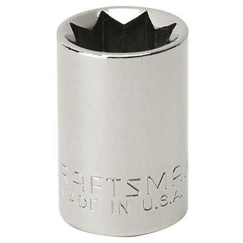 Soquete Curto 1/2", 08 Pontas, Encaixe 1/2" - 44222- Craftsman