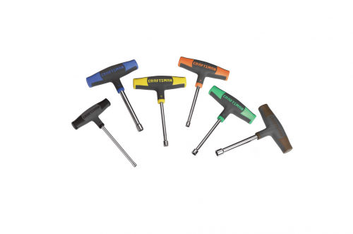 Conjunto de Chaves "T" com Ponta Sextavada – 34547 – Craftsman