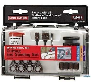 Kit para Lixar e Cortar 58 Peças Mini Retifica - 23663 Craftsman