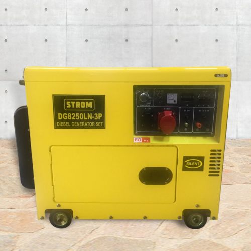 Gerador de Energia a Diesel 7KW, Silencioso DG8250LN-3P Trifásico 110/380v – STROM