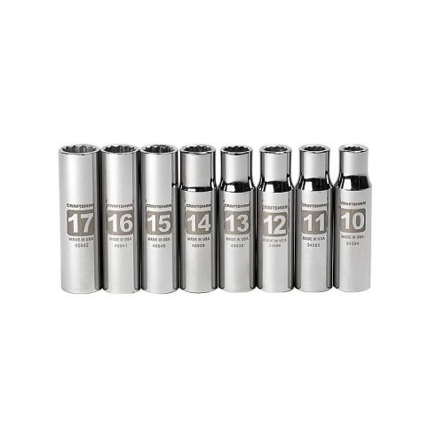 Jogo com 8 Soquetes Longos Métrico 12pts - 34580 Craftsman