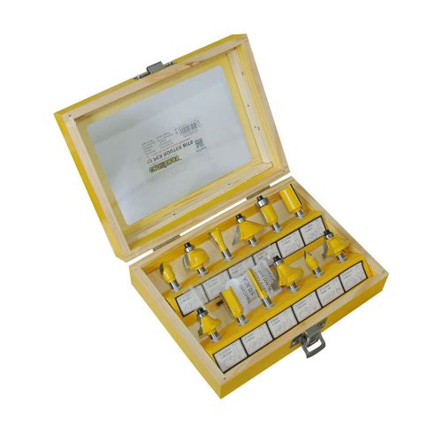 Jogo com 12 fresas para madeira 1/4´´ - 0171012 - Crownman