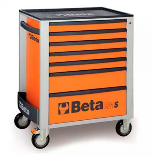 Carro / Carrinho para Ferramentas com 7 Gavetas Laranja - C24S/7 Beta
