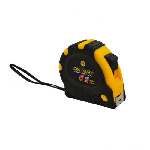Trena de plástico Emborrachada 5mx25mm - 0902526 - Crownman